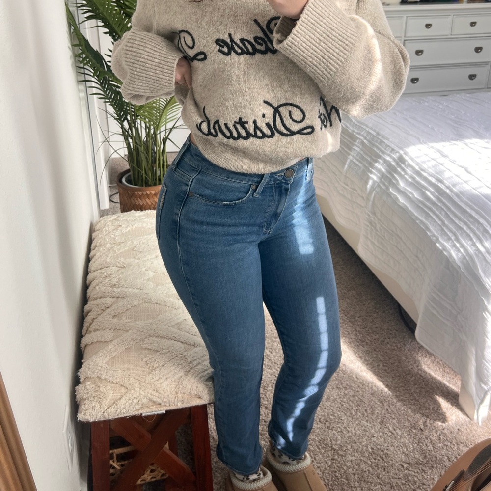 PAIGE Light Blue Straight Jeans
